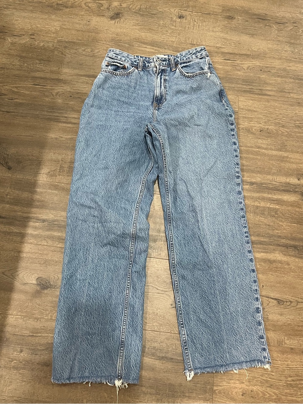 Abercrombie & Fitch Light Blue Straight-Leg Jeans